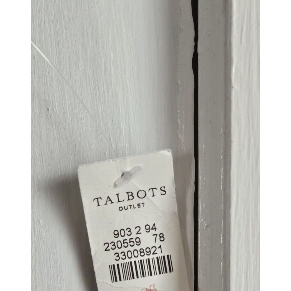 NWT TALBOTS HERITAGE BOOT woman‎ Sz 14 black cotton work pants - Picture 7 of 7